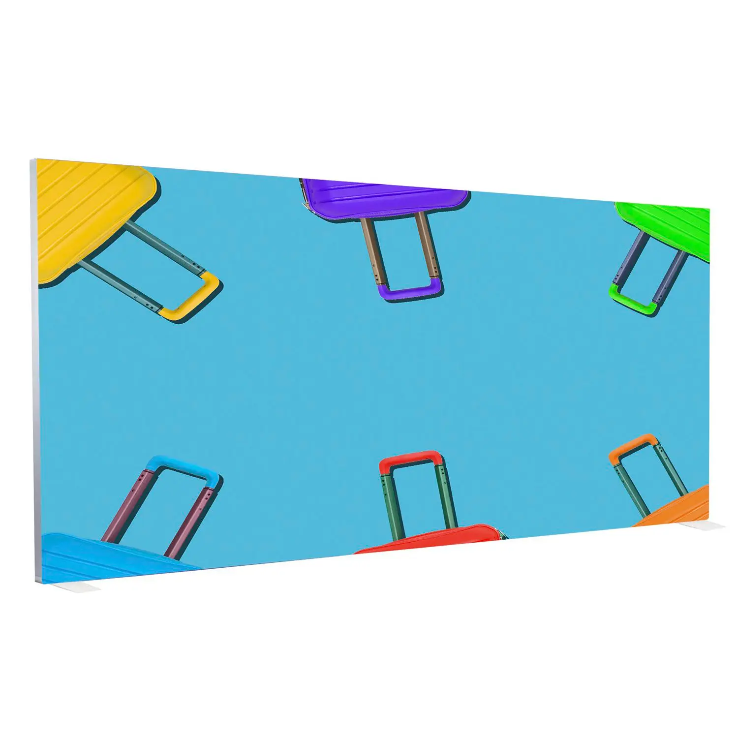 printed fabric display on a white backdrop